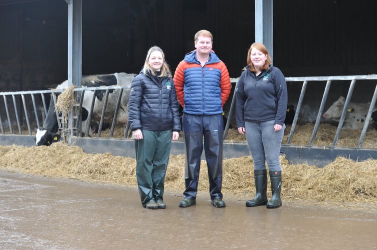 Hannah Wright, Michael Williams and Gwennan Evans