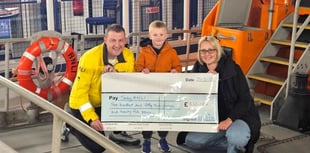 Archie's ace charity challenge for Tenby RNLI