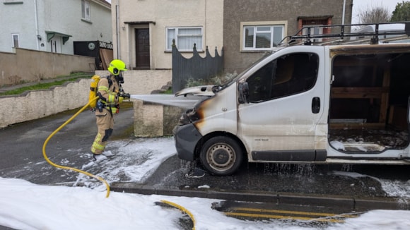 The crew responded to one private motor vehicle that was well alight.