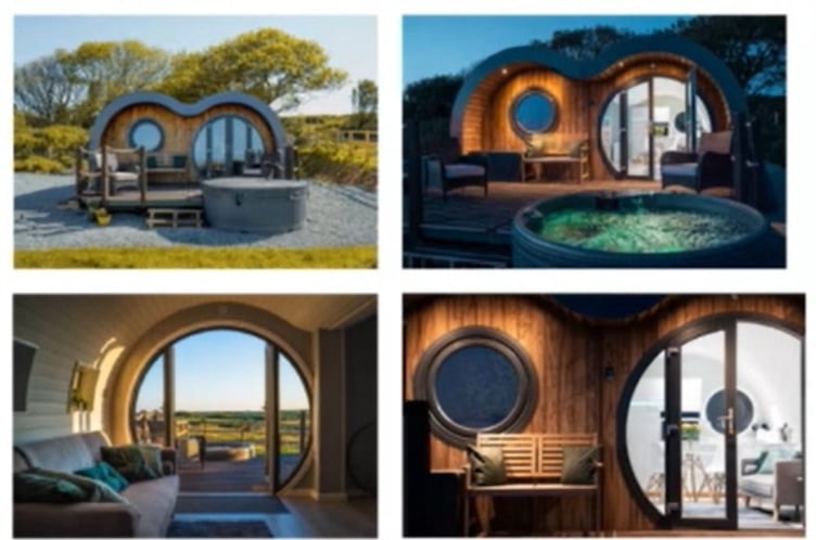 An example of the type of holiday pod proposed at Great Wedlock. Picture: Quality Pods, Pembrokeshire.