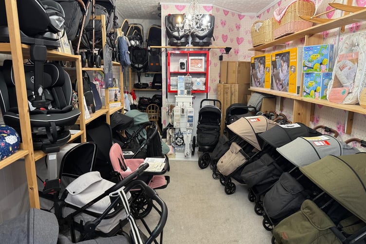 Baby Mania, Whitland - inside the shop