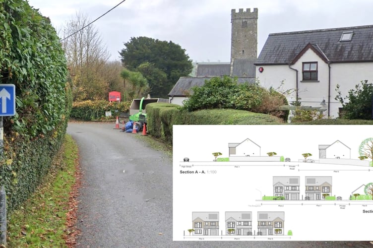 In an application (Reference: 24/0928/PA) to Pembrokeshire County Council, Urban Style Homes Ltd is seeking permission for a residential development of six dwellings with associated landscaping and access on land next to The Green, High Street, St Florence.