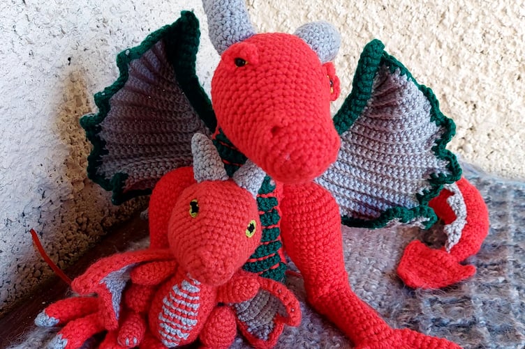 Penally yarn bombers have been busy again with needles and hooks creating all things Welsh to decorated the village bus shelter in celebration of St David’s Day.