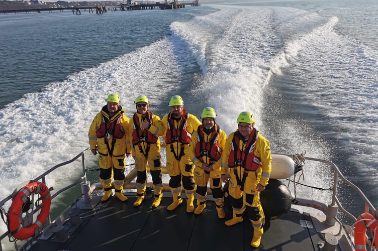 RNLI crew from Angle Lifeboat were diverted from their usual morning exercise on St David’s Day following a call for assistance from a 22ft sailing vessel suffering machinery failure.