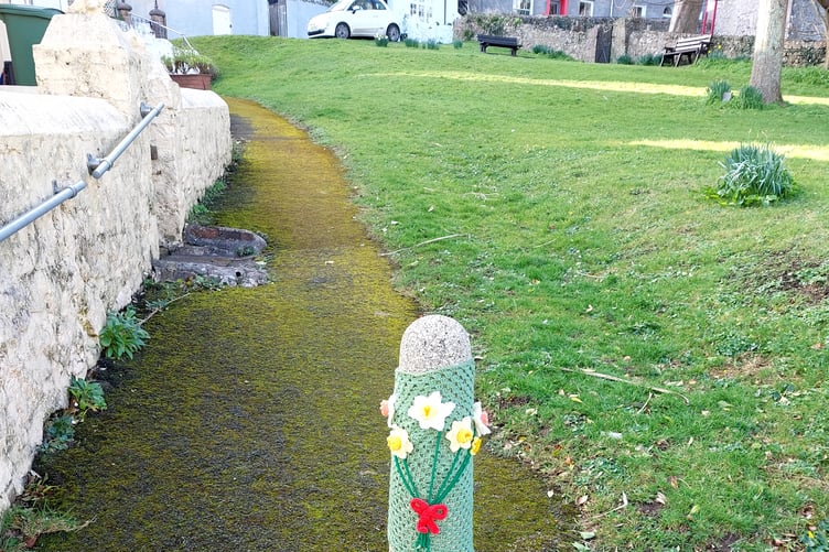 Penally yarn bomb