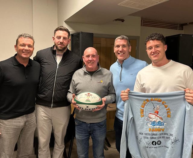 Rugby and fishing events to remember Tenby's Faddy