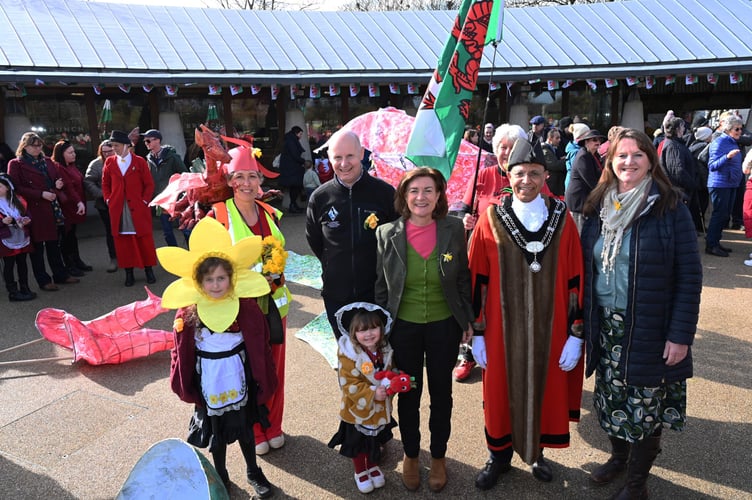 St Davids dragon parade