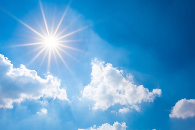 A mainly sunny today and tomorrow with slight rain chances
