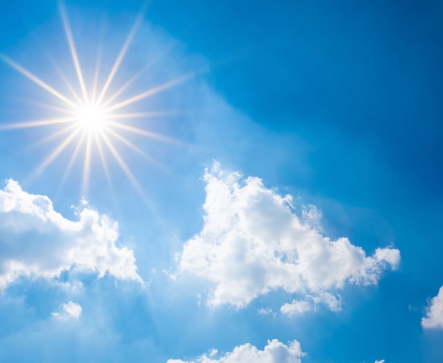 Sunny day with no rain expected and gentle breezes