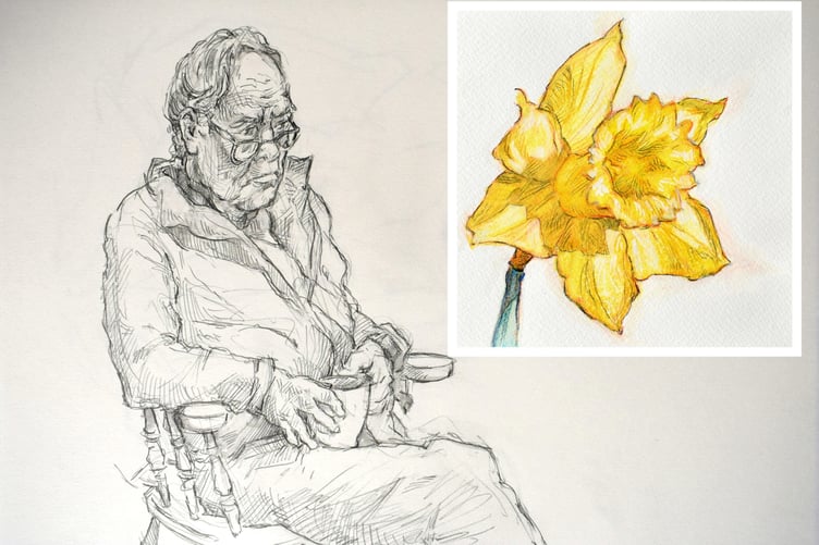 Ravilious Portrait (Inset: An Easter Daffodil)