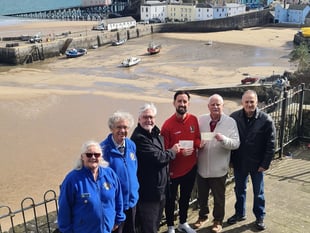 Tenby's Adam receives fundraising boost