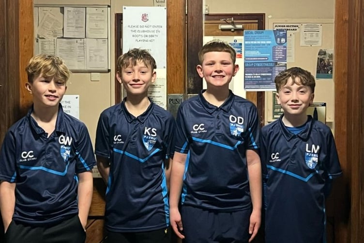 Four Pembroke U11s county players