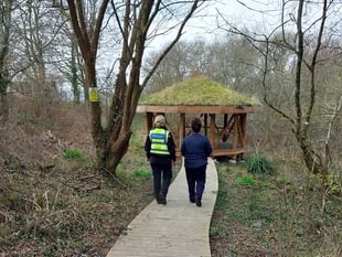 Vandalism spoils Tenby School's woodland learning area