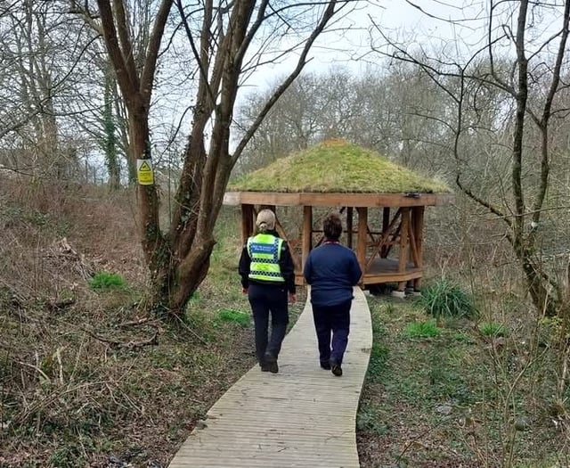 Vandalism spoils Tenby School's woodland learning area