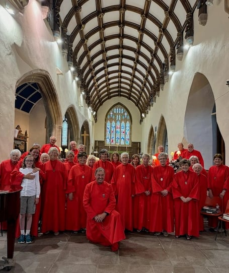 St Mary’s Church Choir, who will be performing at Tenby Arts Club in St Johns Church on Friday