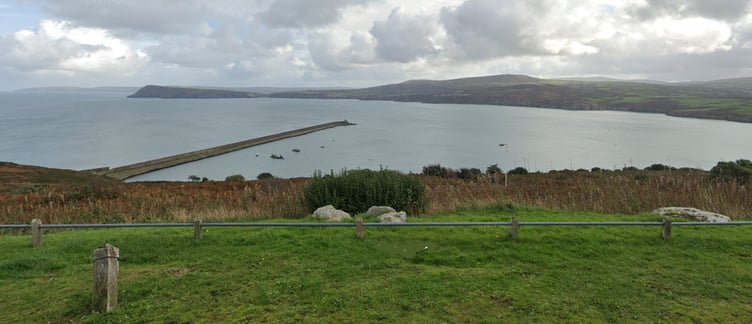 The view across Goodwick from close to the proposed campsite. Picture: Google Street View