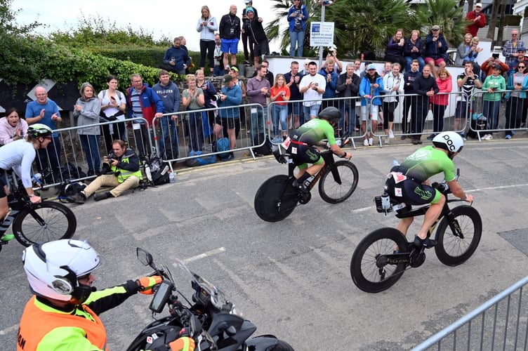 Cyclists take on Ironman Wales