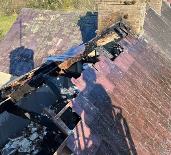Pembrokeshire firefighters help tackle major property blaze