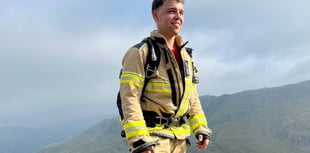 Firefighter completes Welsh Peaks in gear for charity