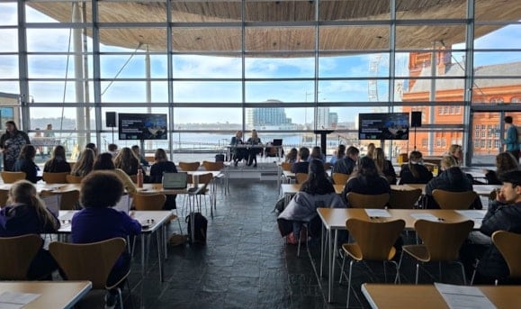 Carmarthenshire pupils address climate change in the Senedd