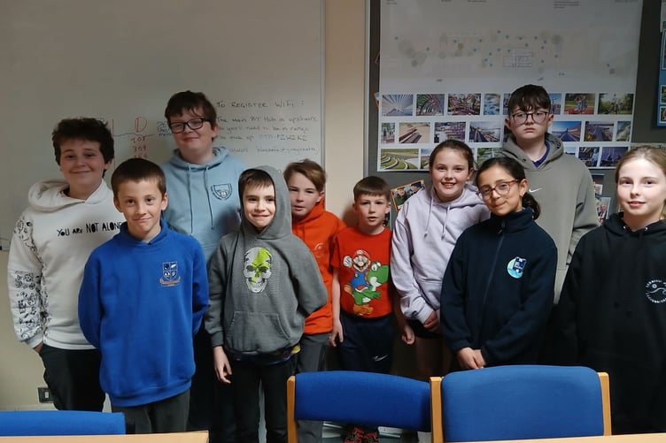 The Pembrokeshire team who took on their Carmarthenshire counterparts