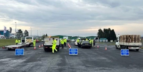 The first engagement event, held in Cross Hands, Carmarthenshire, on Friday, April 4, saw around 70 vehicles stopped and thoroughly examined by specialist roads policing officers in collaboration with inspectors from the Driver and Vehicle Standards Agency (DVSA). 