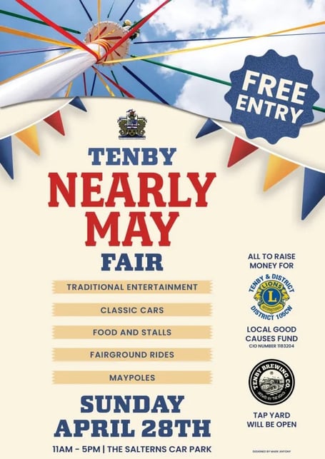 Tenby Nearly May Fair 2025 poster