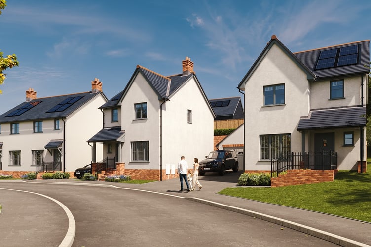An image of how a section of a new 84-home estate in Llandeilo will look (image courtesy of Pobl Group and free for use for wire partners) 