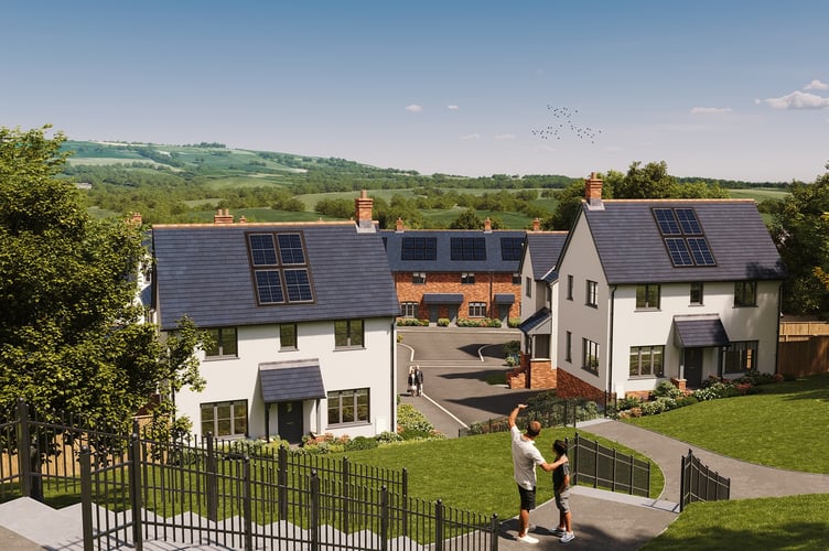 Another image of how a section of a new 84-home estate in Llandeilo will look (image courtesy of Pobl Group and free for use for wire partners) 