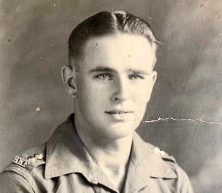 Royal Welch Fusilier Duncan Hilling in Japan, 1946. (credit: Duncan Hilling, via West Wales Veterans’ Archive)