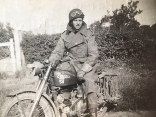 Royal Army Service Corps despatch rider and D-Day veteran Gordon Prime. (credit: Prime family, via West Wales Veterans’ Archive)