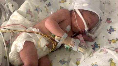 Hefin Thomas who is taking on the challenge on May 2, said: “On the 1st May 2018, my daughter, Cala-Mai, was born six weeks premature. 