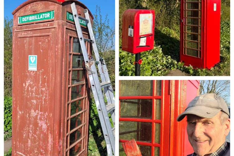 The beloved old phone box located in Whitehill has had a stunning makeover — and it’s all thanks to the hard work and care of local resident Mr. Gerald Williams.