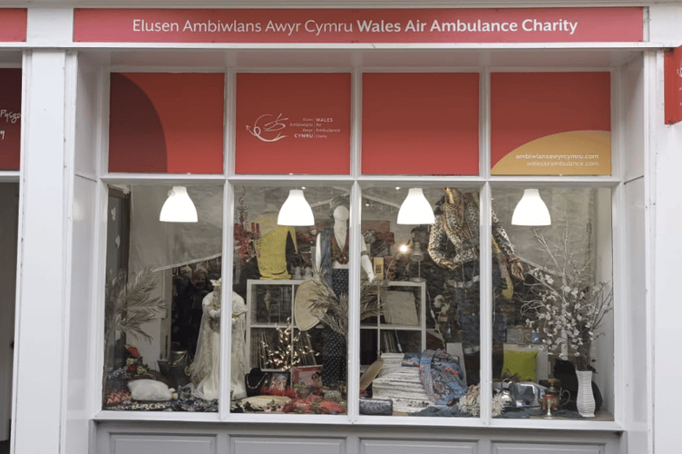 Wales air ambulance shop Tenby