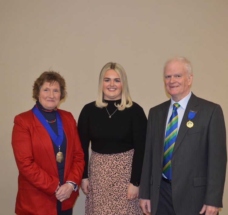 Haverfordwest dairy farmers Tim and Margaret Johns have been unanimously elected to become the first joint Presidents of Pembrokeshire Agricultural Society. Tim and Margaret are seen with Alys Owens (centre), Ambassador for 2025.