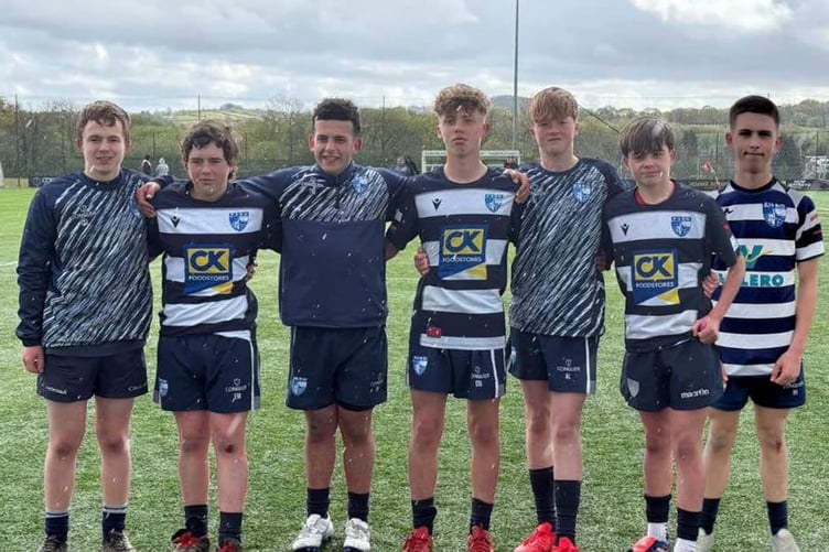 Pembroke U15s players who played for Pembs Schools U15 versus Llanelli Schools