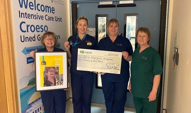 Pictured above: Amanda Stephens, Junior Nurse; Sarah Stephens, Senior Sister; Nicola Thomas, Senior Sister and Sharon Williams, Health Care support Worker.
