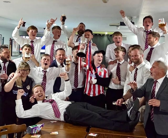New Hedges/Saundersfoot united celebrate dramatic cup final win!