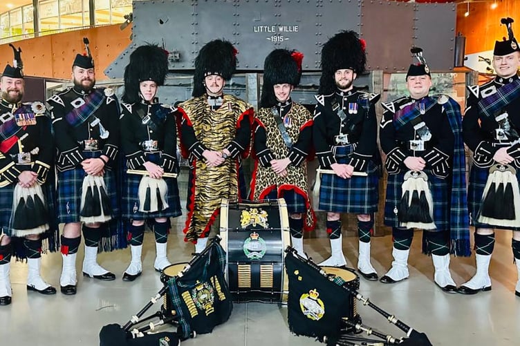 Pipes and Drums of Royal Tank Regiment