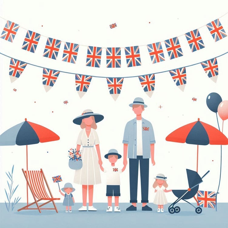 Picnic motif - UK bunting