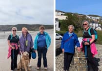 Pembrokeshire Guide Dogs charity thanks coast path fundraiser Alison