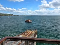 RNLI and helicopter in Caldey Island rescue