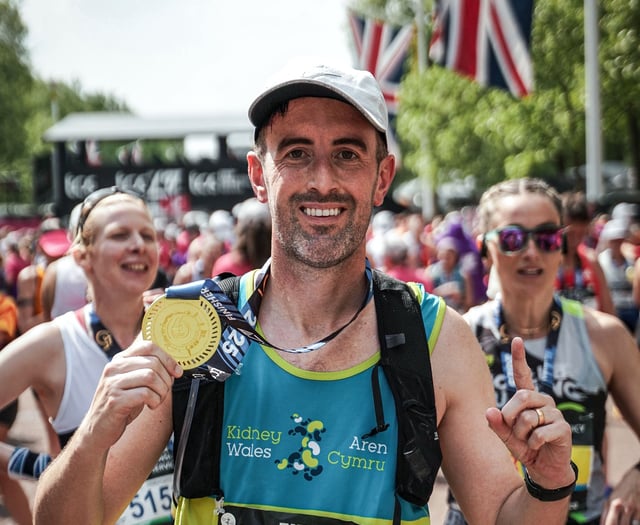 Tenby's Adam nears marathon charity challenge finish