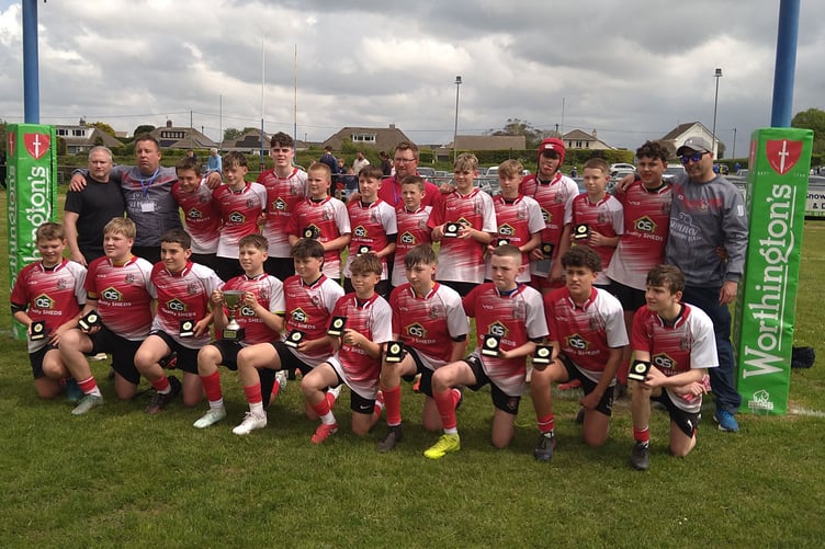 Pembroke U13 squad after claiming a great win