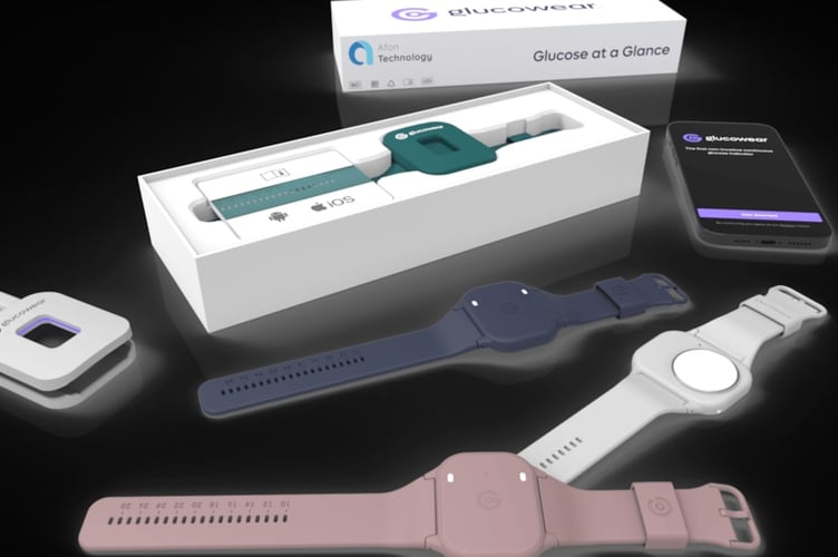 Called Glucowear, the sensor is worn on the wrist and uses ultra-low power microwave signals to monitor glucose levels.