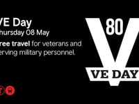Free rail travel for veterans and serving military personnel on VE Day