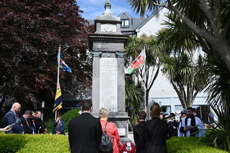 VE Day Tenby memorial
