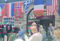 WATCH: Piper plays ‘Celebratum’ for Pembroke’s VE Day 80th anniversary celebrations