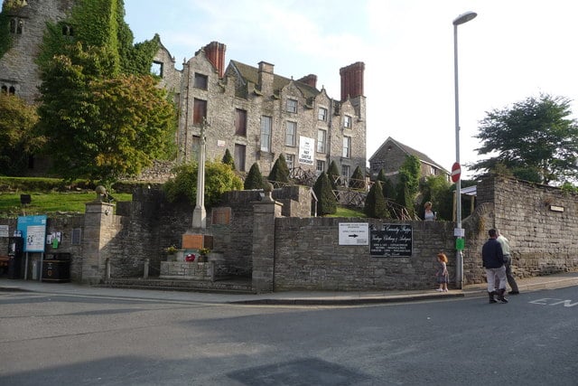 By Hay Castle and War Memorial
