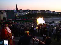 Tenby beacon lighting concludes VE Day anniversary